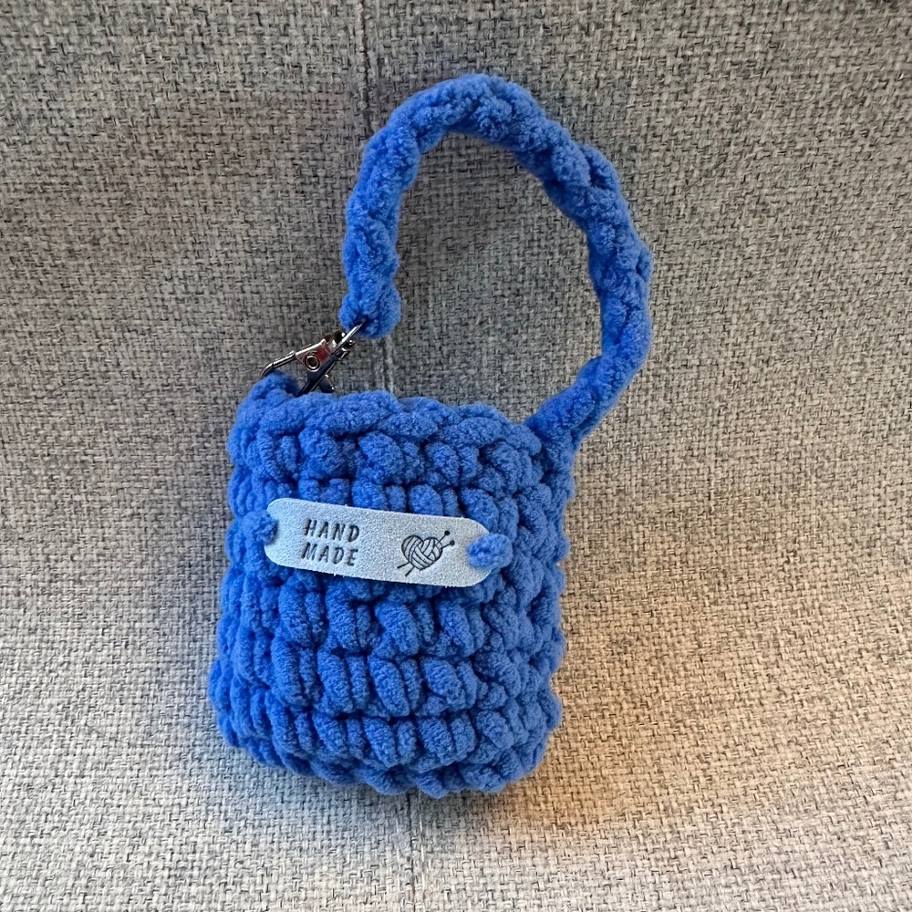 Cozy handmade AirPods holder.